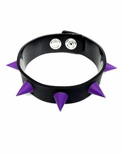 Promo ✨ Faux Leather Purple Spiked Cuff 🎉