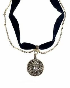 Best Pirce ❤️ Velvet Pentagram Choker Necklace ✨