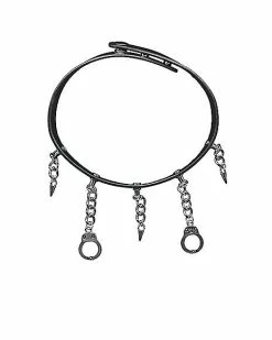Best Pirce ⌛ Faux Leather Handcuff Choker Necklace ❤️