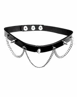 Brand new 👍 Faux Leather Chain Choker Necklace 💯