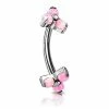 Flash Sale β€οΈ Body Sensitive Pink Flower Synthetic Opal ASTM F-136 Titanium Curved Barbell - 16 Gauge π 2 Flash Sale β€οΈ Body Sensitive Pink Flower Synthetic Opal ASTM F-136 Titanium Curved Barbell - 16 Gauge π -Playboy Shop 07597032 a