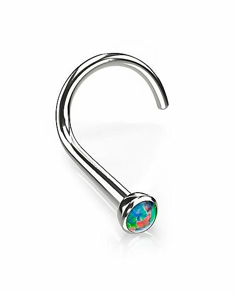 Deals ⭐ Multi-Pack Body Sensitive Synthetic Opal ASTM F-136 Titanium Screw Nose Rings 3 Pack - 18 Gauge ✔️ 4 Deals ⭐ Multi-Pack Body Sensitive Synthetic Opal ASTM F-136 Titanium Screw Nose Rings 3 Pack - 18 Gauge ✔️ - Image 2