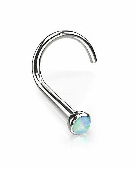 Deals ⭐ Multi-Pack Body Sensitive Synthetic Opal ASTM F-136 Titanium Screw Nose Rings 3 Pack - 18 Gauge ✔️ 6 Deals ⭐ Multi-Pack Body Sensitive Synthetic Opal ASTM F-136 Titanium Screw Nose Rings 3 Pack - 18 Gauge ✔️ - Image 4