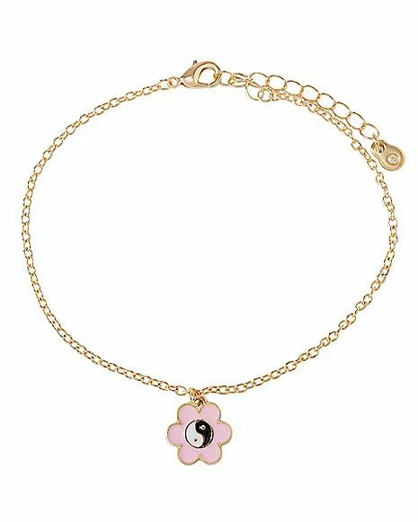 Coupon 😉 Multi-Pack Yin Yang Flower Anklets - 2 Pair ❤️ 5 Coupon 😉 Multi-Pack Yin Yang Flower Anklets - 2 Pair ❤️ - Image 3